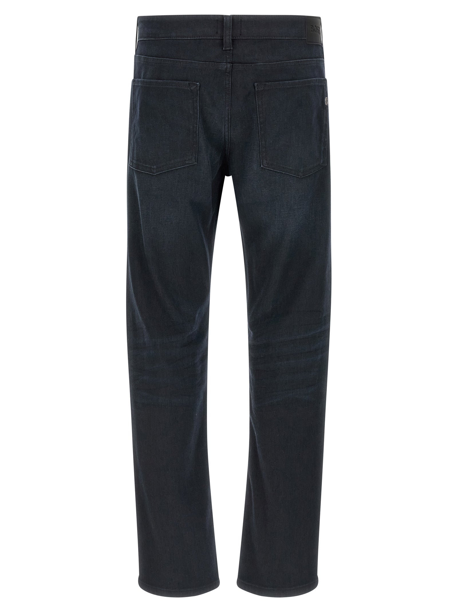 Hugo Boss Blaue Jeans aus Baumwolle im geraden Schnitt