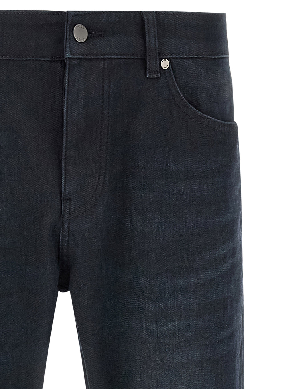 Hugo Boss Blaue Jeans aus Baumwolle im geraden Schnitt