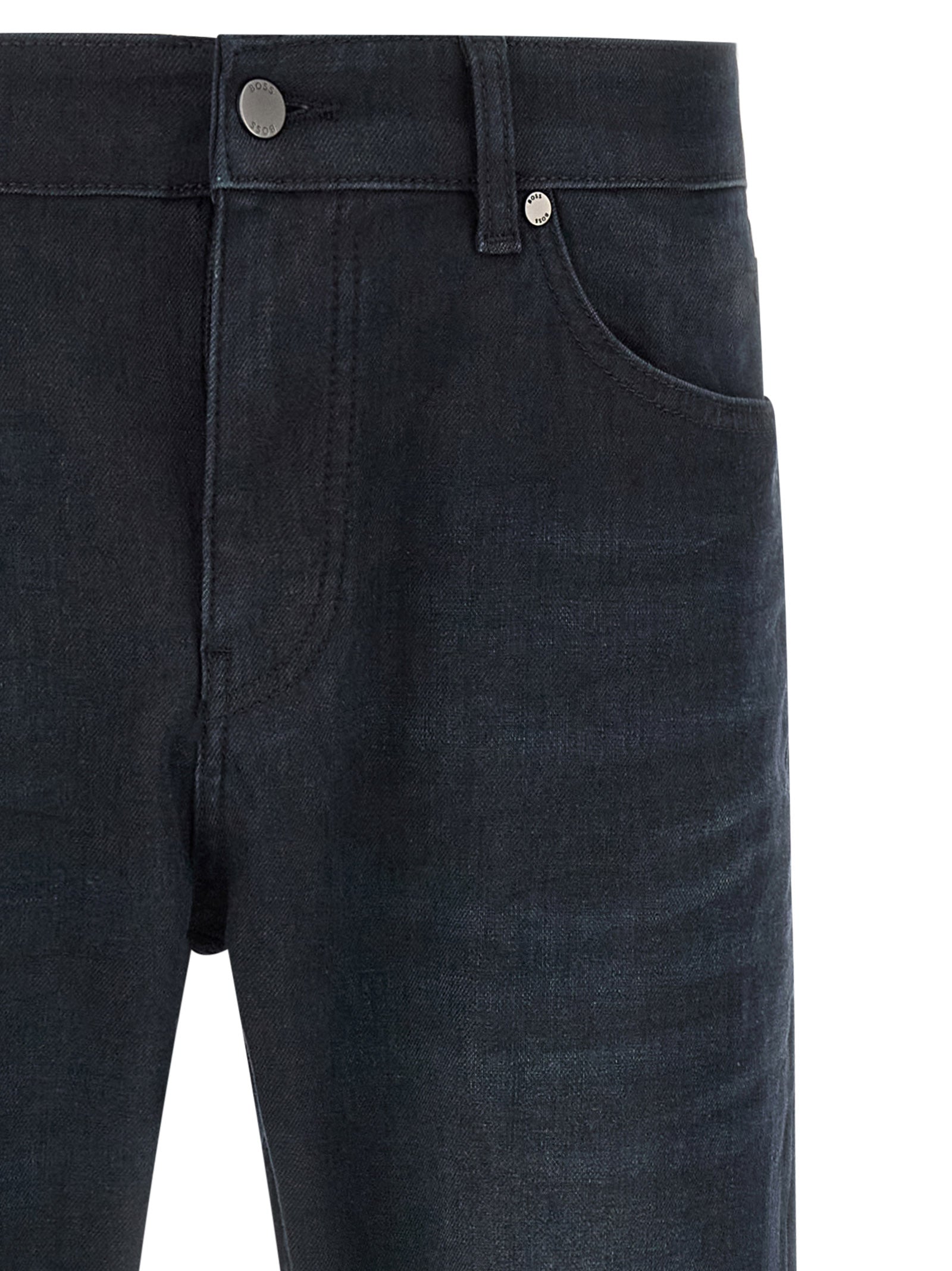 Hugo Boss Blaue Jeans aus Baumwolle im geraden Schnitt