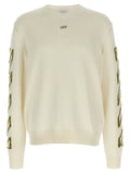 Off-White Beige Cotton Cardigan