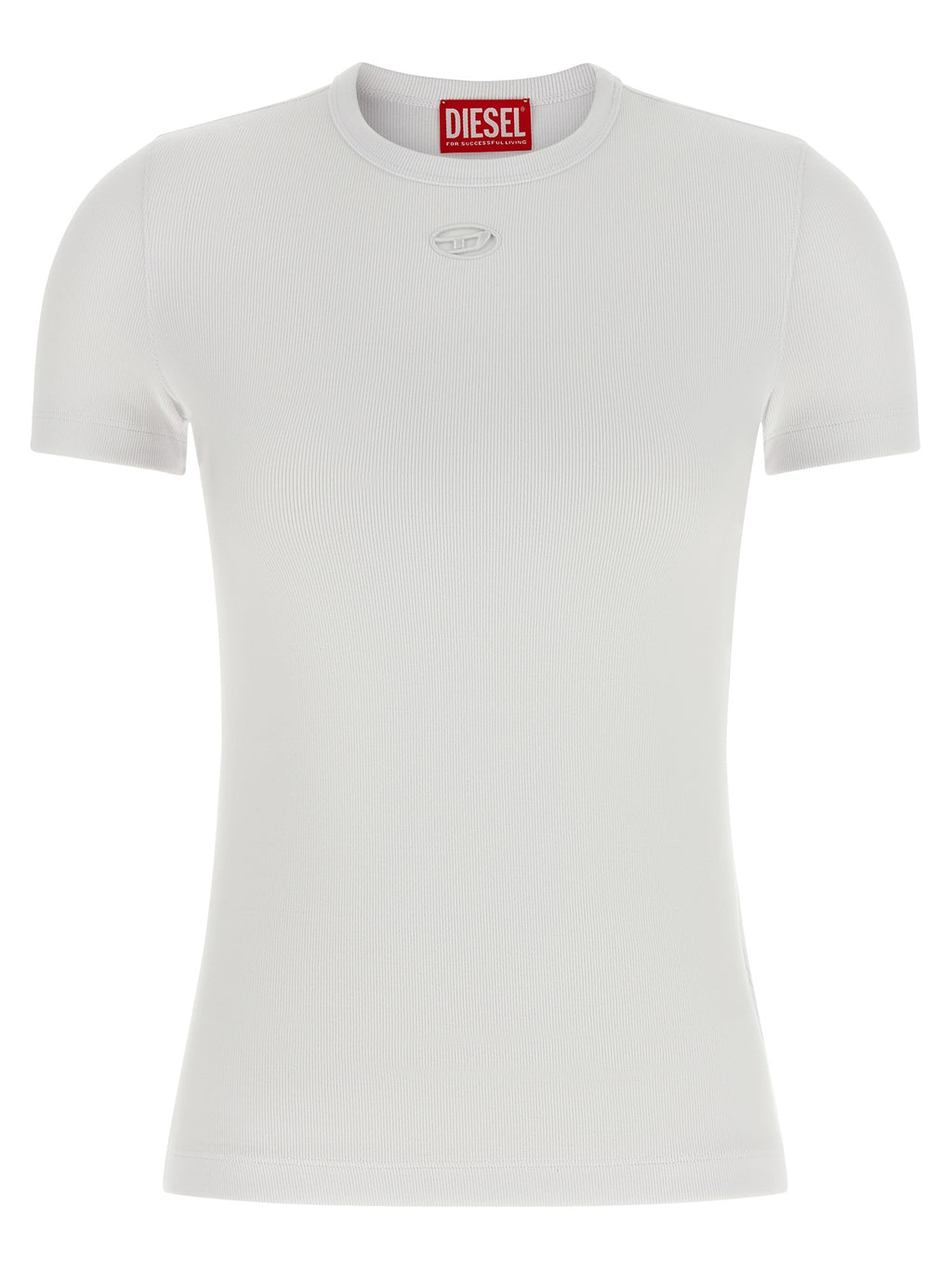 Diesel Weißes Baumwoll-T-Shirt