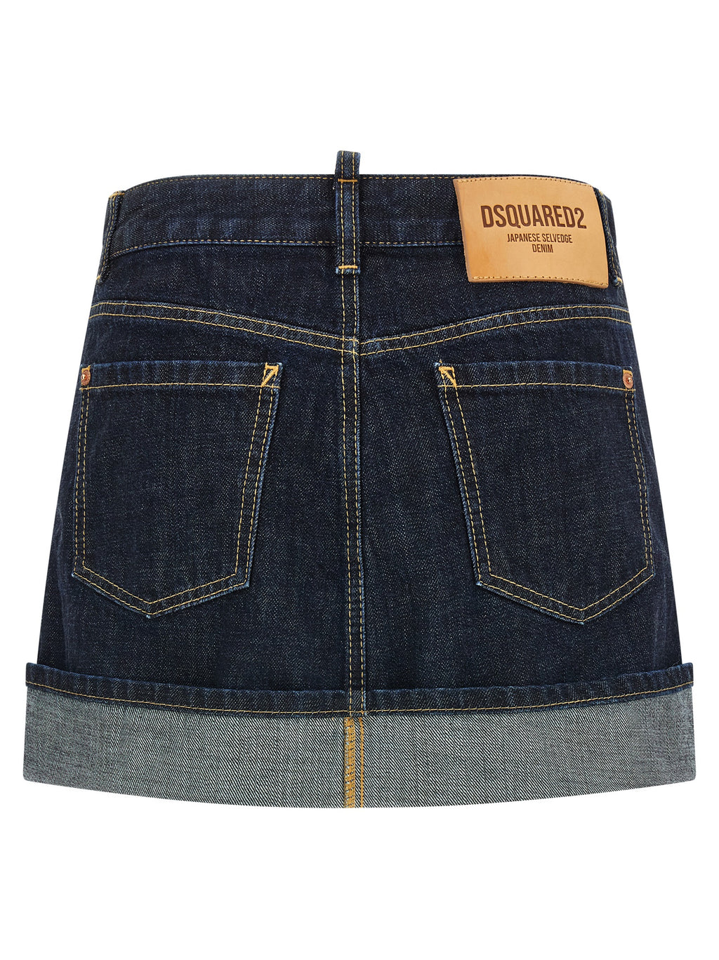 Dsquared² Blauer Baumwoll-Maxirock