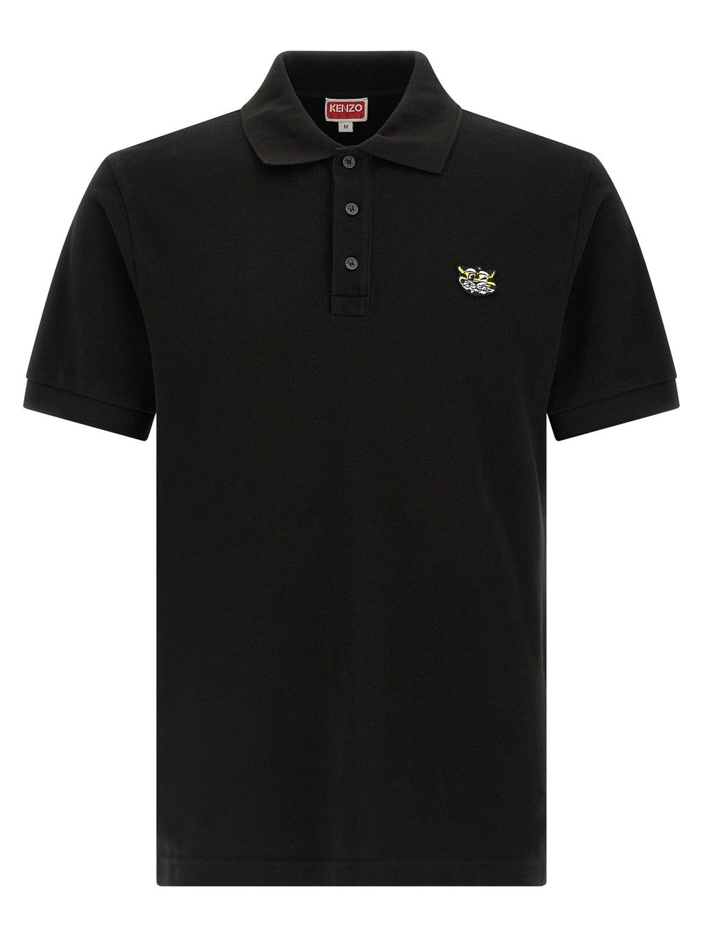 Kenzo Schwarzes Baumwoll-Poloshirt
