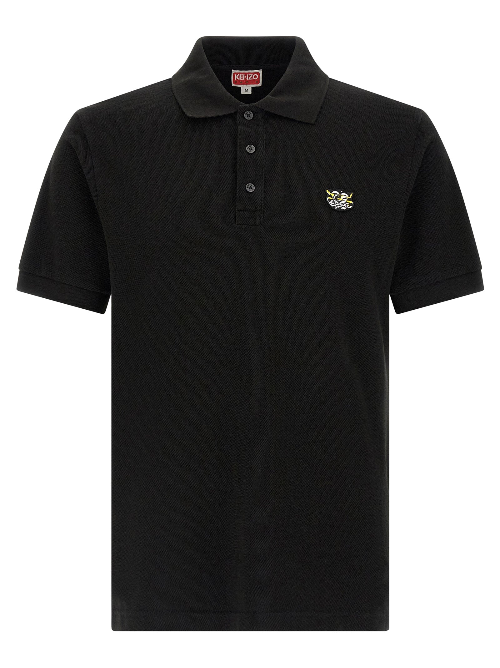 Kenzo Schwarzes Baumwoll-Poloshirt