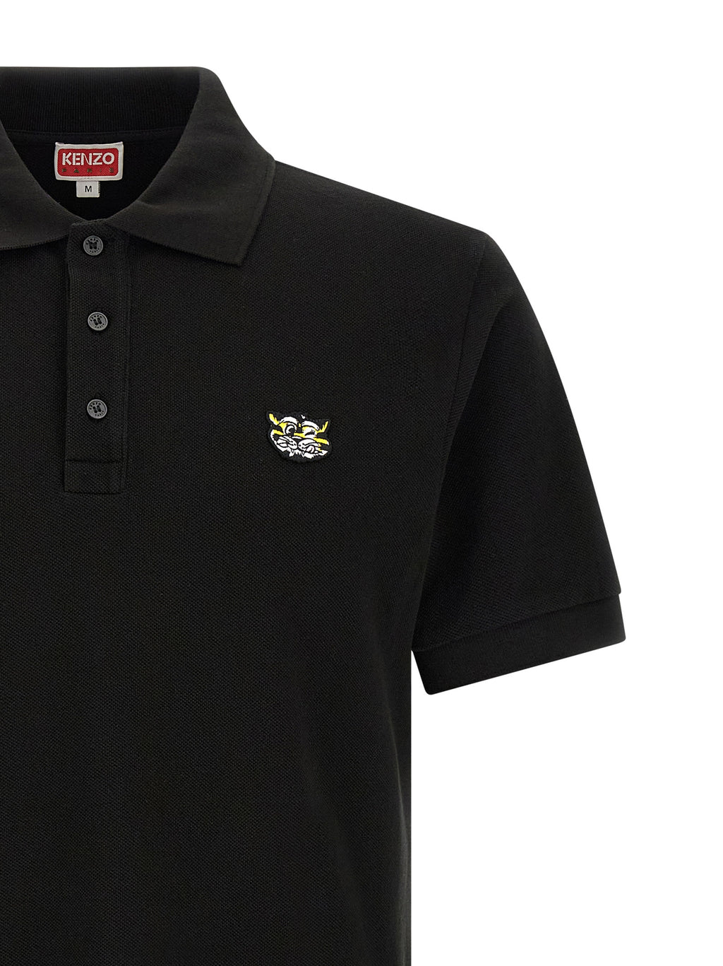 Kenzo Schwarzes Baumwoll-Poloshirt