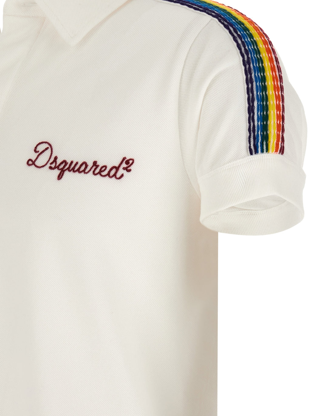 Dsquared² Weißes Poloshirt aus Baumwolle