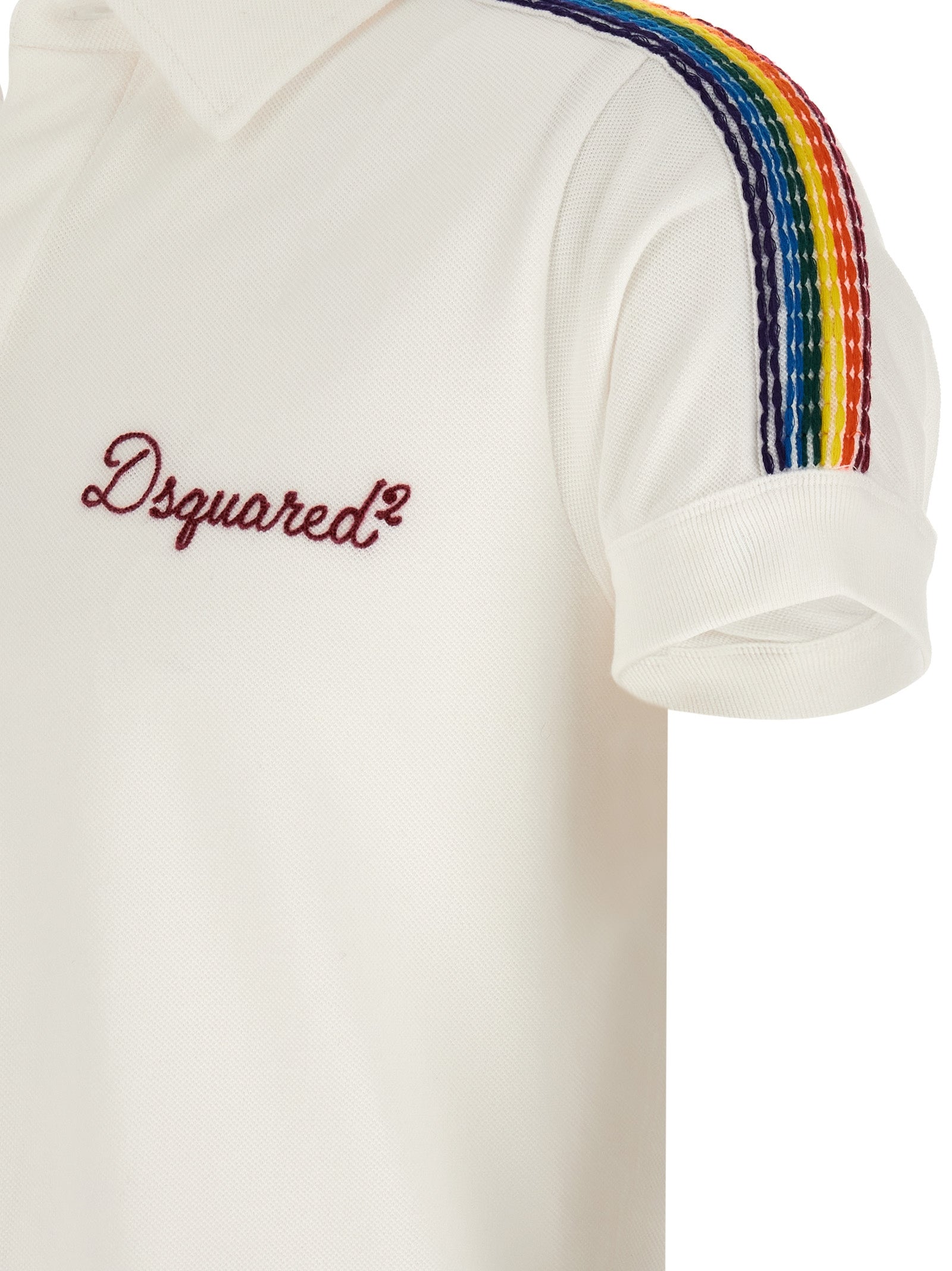 Dsquared² Weißes Poloshirt aus Baumwolle