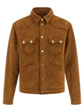 Dsquared² Beige Polyvinyl Lederjacke