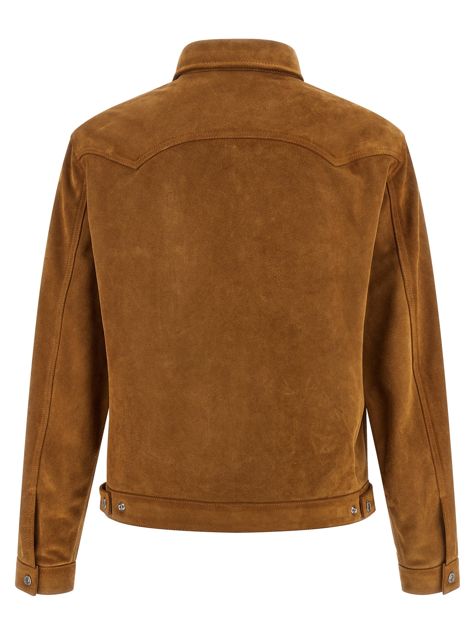 Dsquared² Beige Polyvinyl Lederjacke