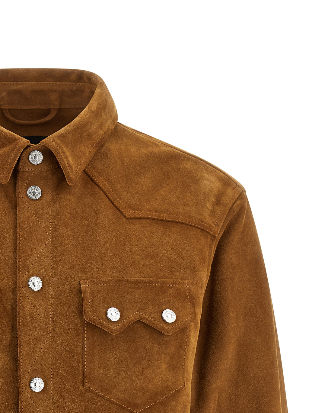 Dsquared² Beige Polyvinyl Lederjacke