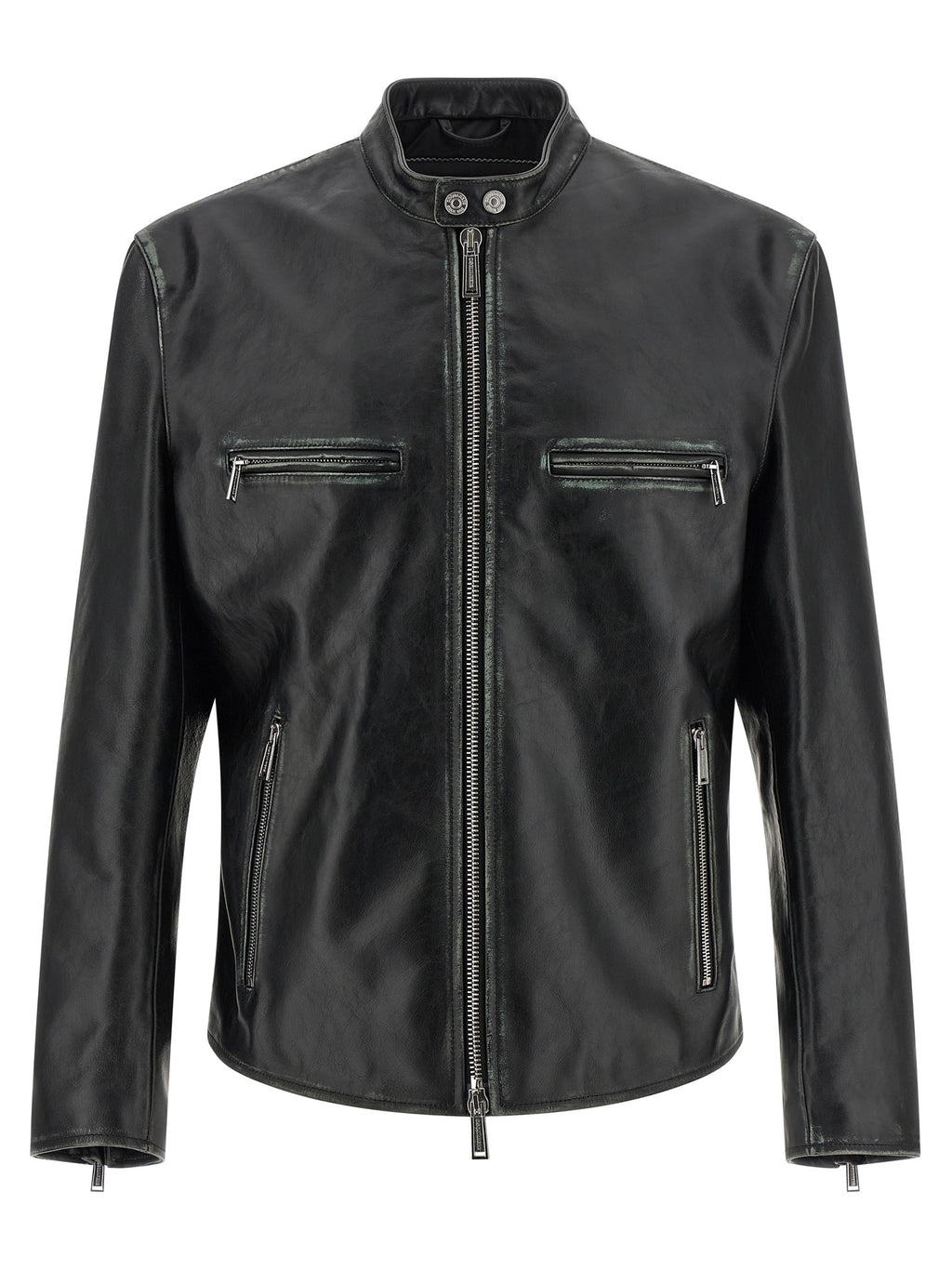 Dsquared² Schwarze Lederjacke aus Leder