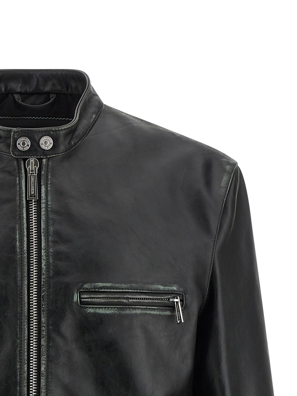 Dsquared² Schwarze Lederjacke aus Leder