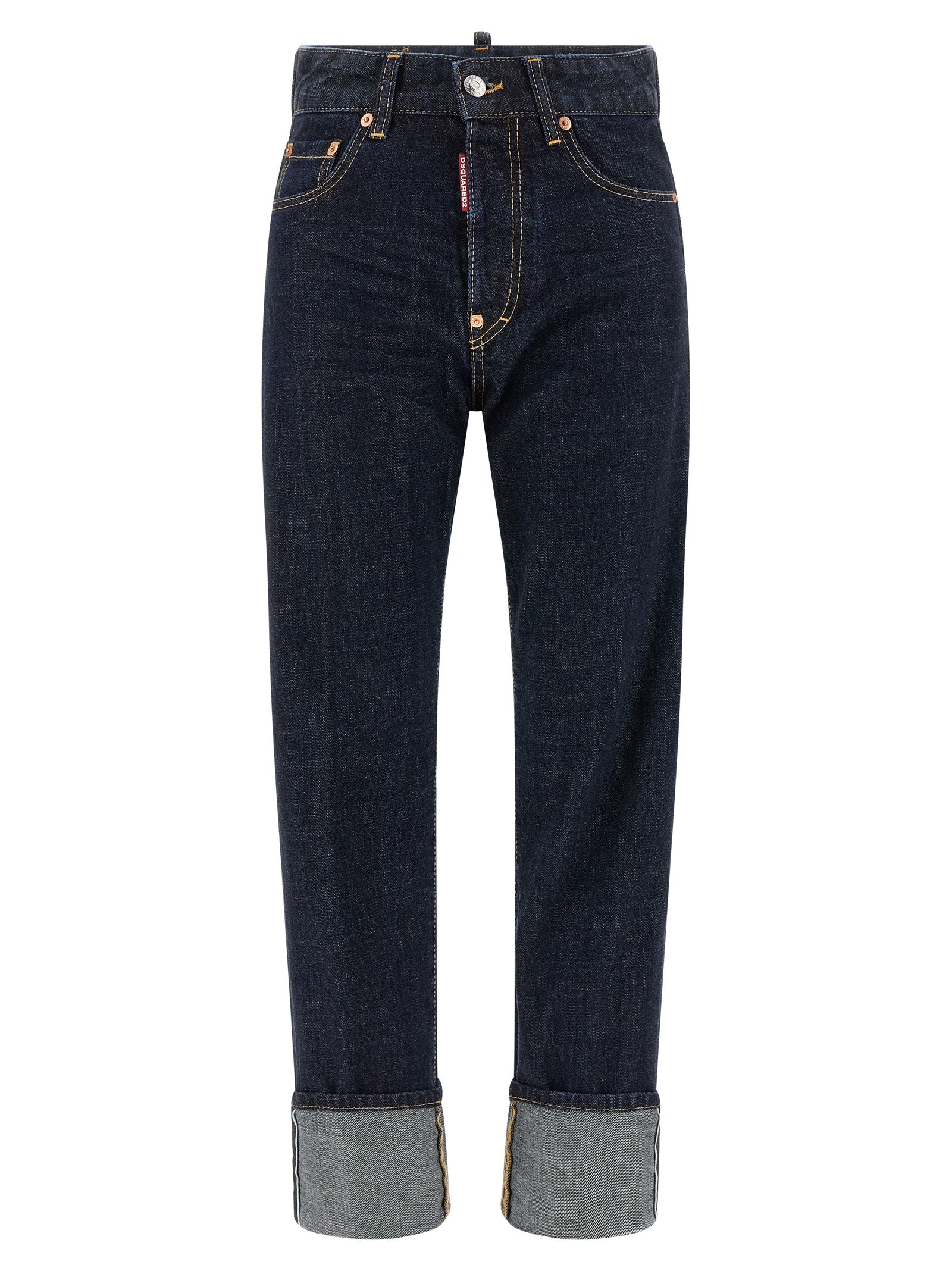 Dsquared² Blaue Jeans aus Baumwolle im geraden Schnitt