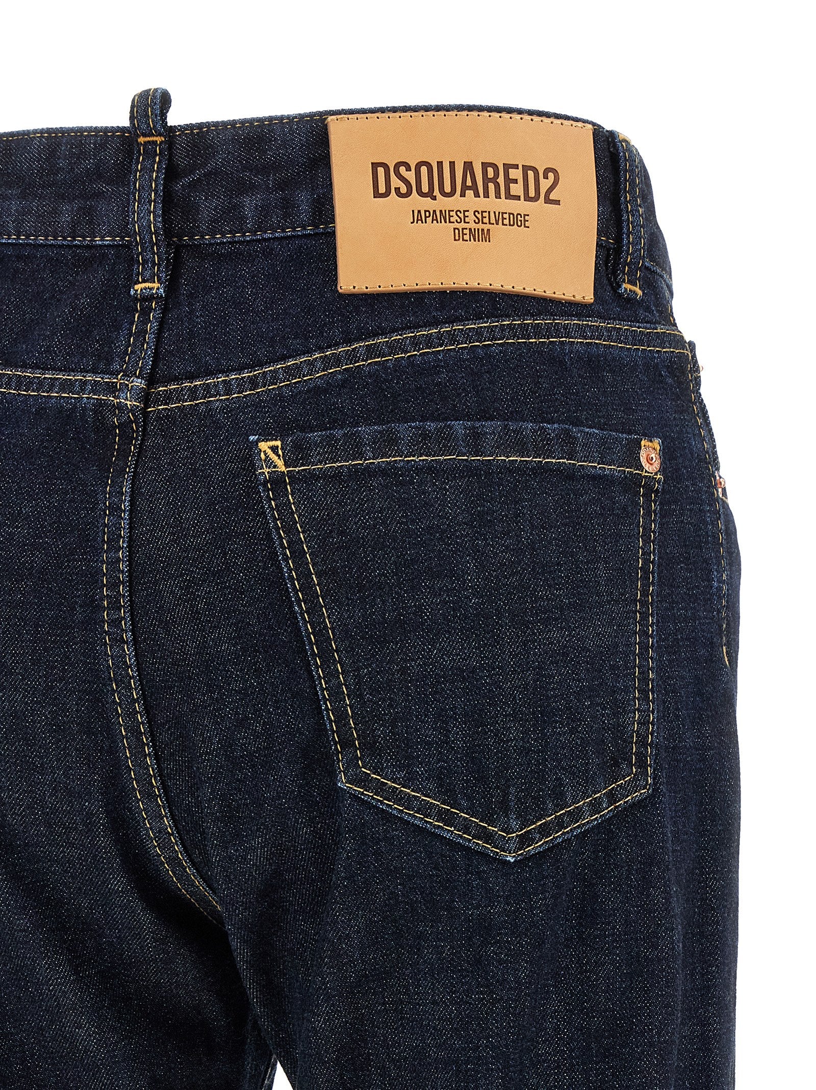 Dsquared² Blaue Jeans aus Baumwolle im geraden Schnitt