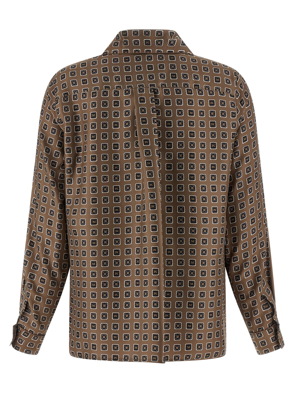 Max Mara Braune Seidenbluse