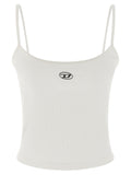 Diesel Weiße Baumwoll-Tanktops