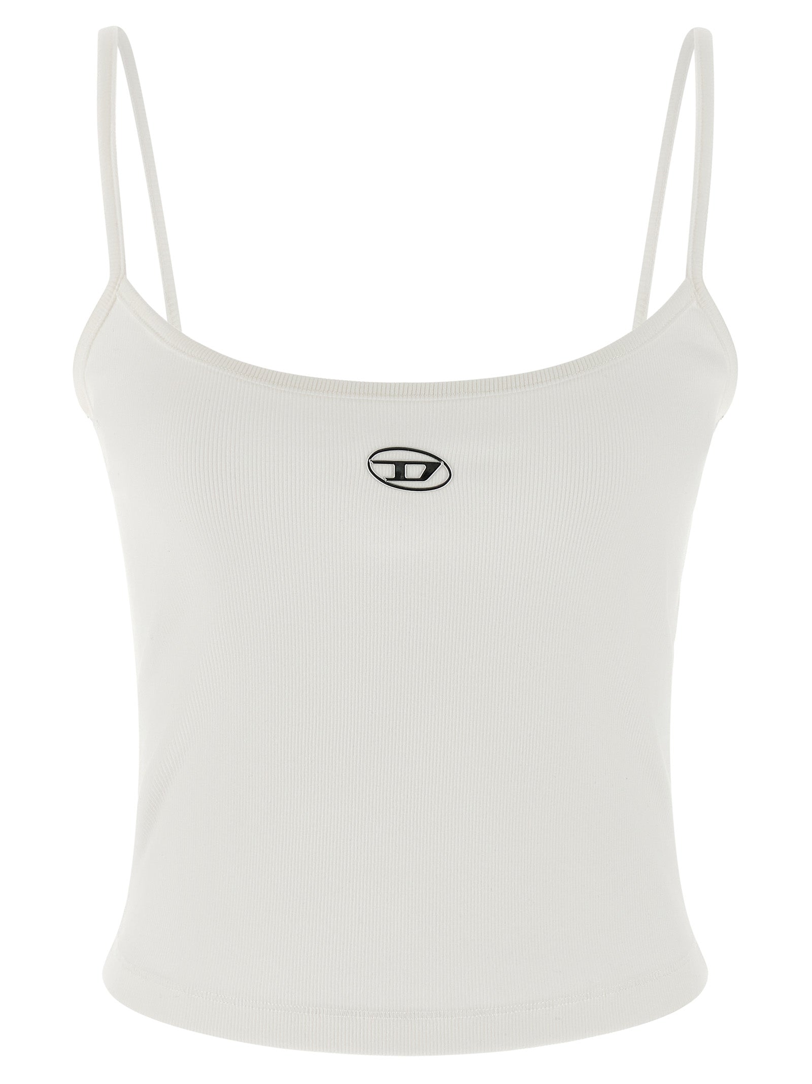 Diesel Weiße Baumwoll-Tanktops