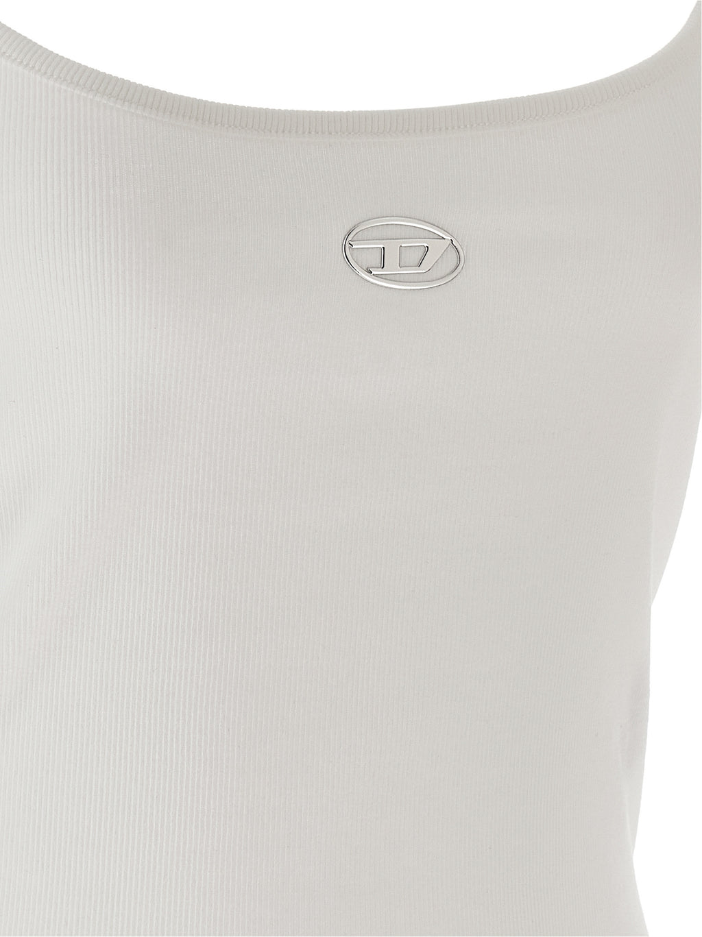 Diesel Weiße Baumwoll-Tanktops