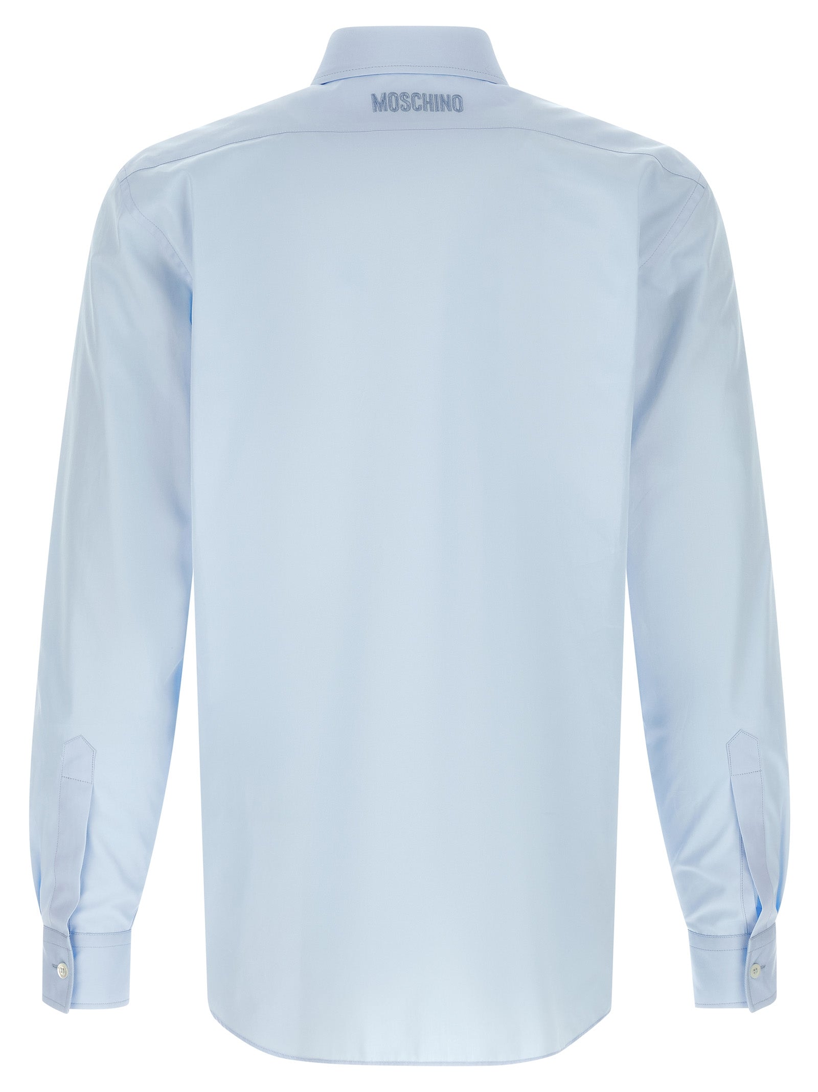 Moschino Blaue Baumwollbluse