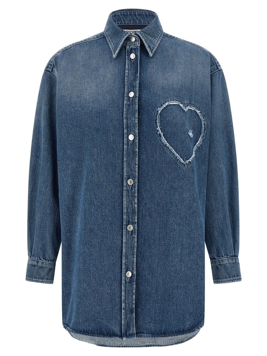 Moschino Blaue Baumwollbluse