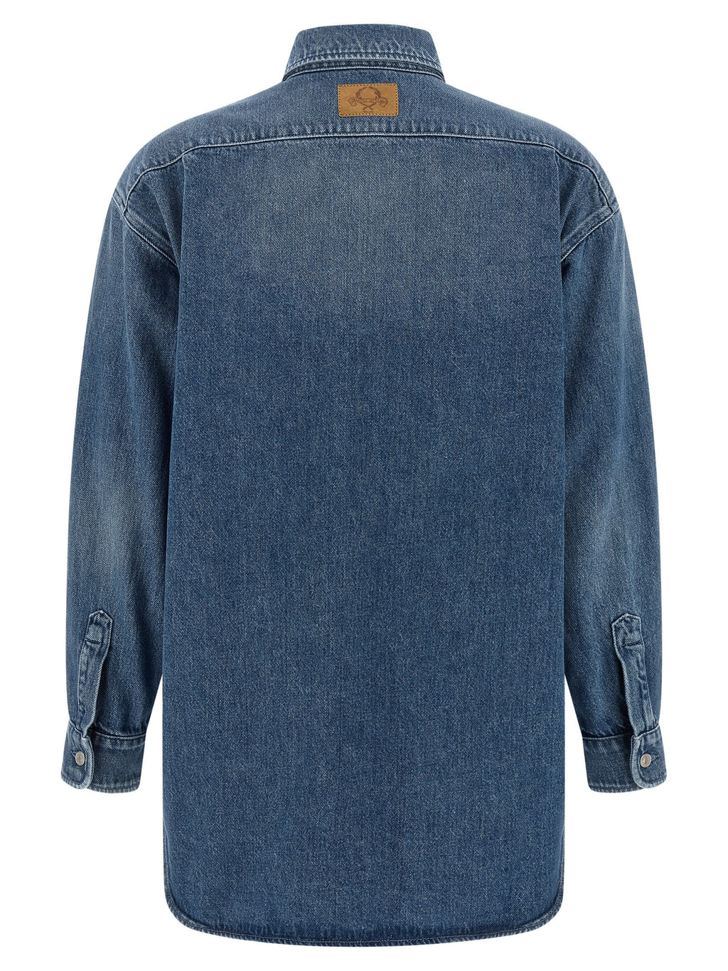 Moschino Blaue Baumwollbluse