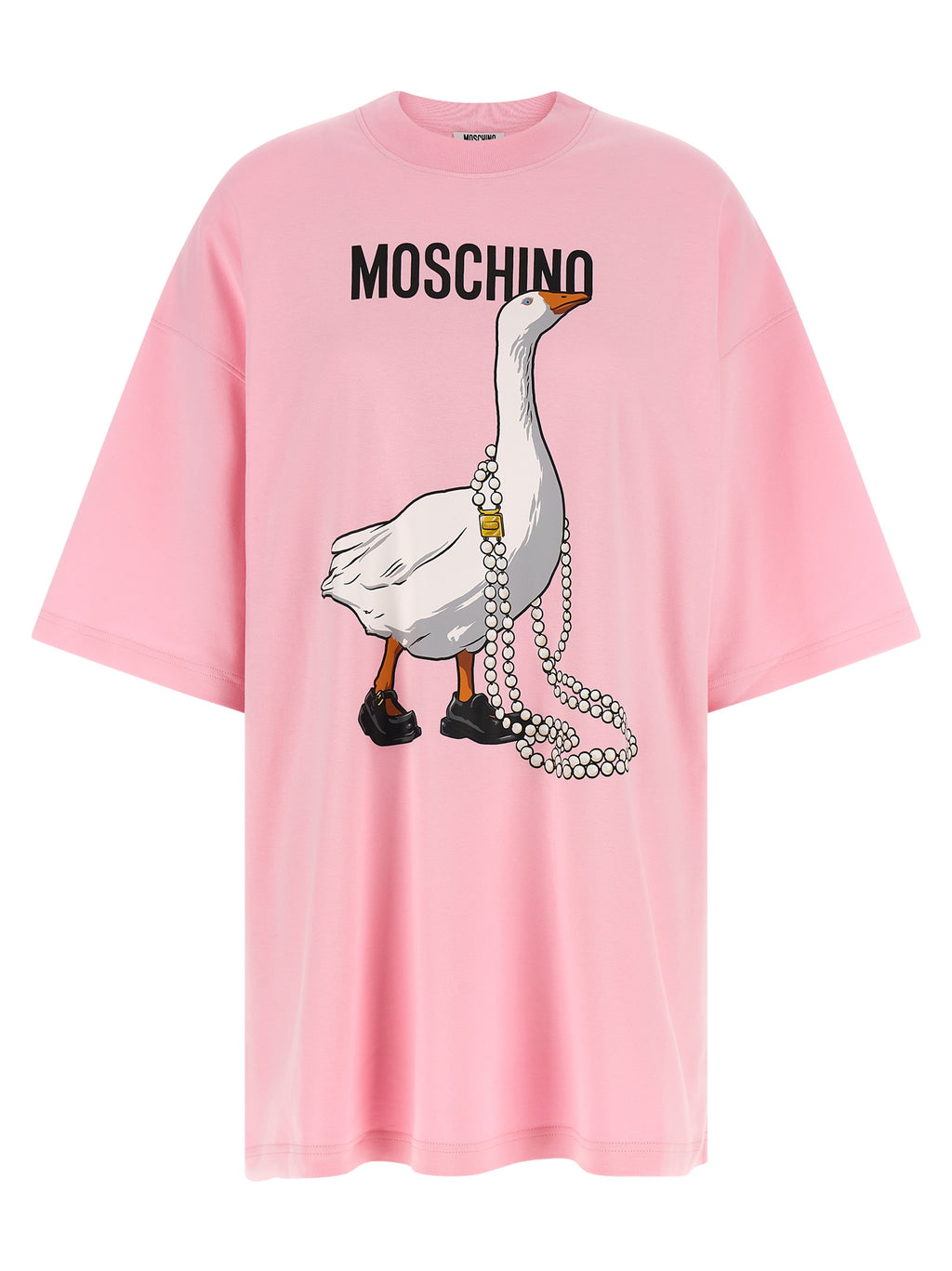 Moschino Kurzes Kleid aus mehrfarbiger Baumwolle