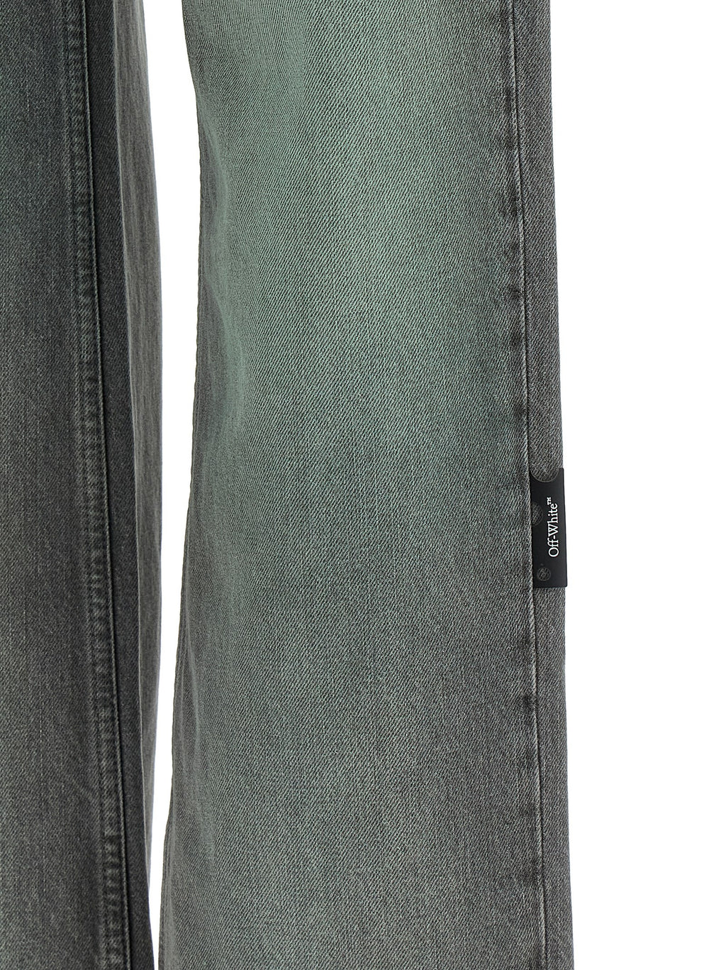 Off-White Graue Jeans aus Baumwolle