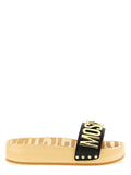 Moschino Schwarze Kalbsleder-Slipper