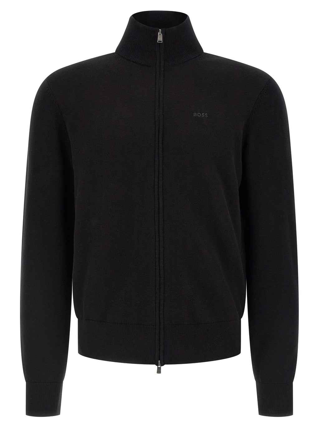 Hugo Boss Schwarzer Baumwollcardigan