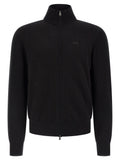 Hugo Boss Schwarzer Baumwollcardigan