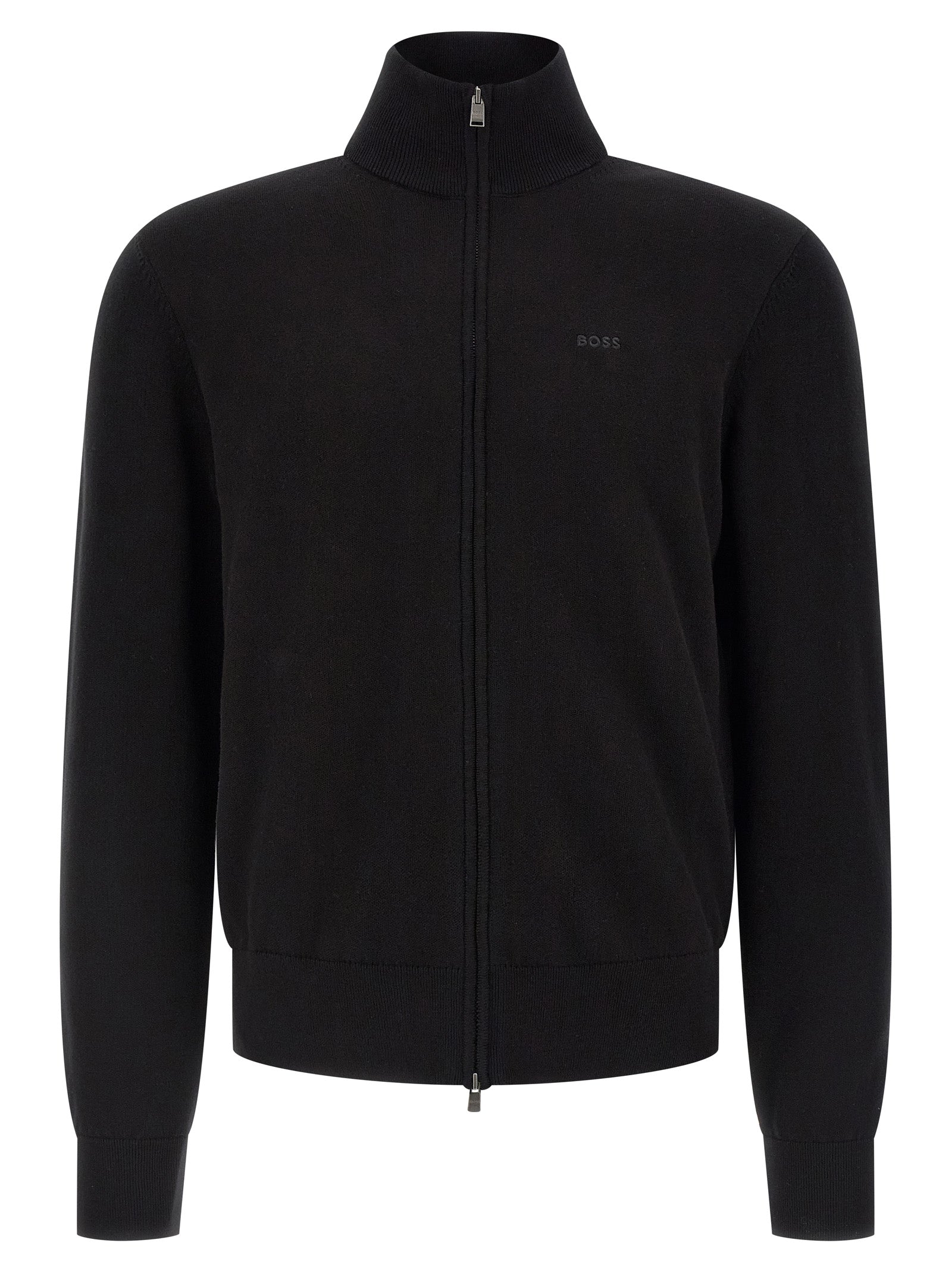 Hugo Boss Schwarzer Baumwollcardigan