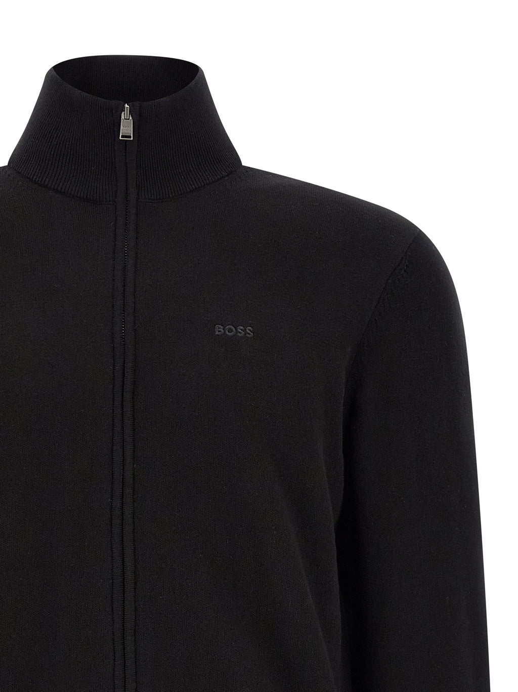 Hugo Boss Schwarzer Baumwollcardigan