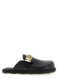 Moschino Schwarze Clogs aus Kalbsleder