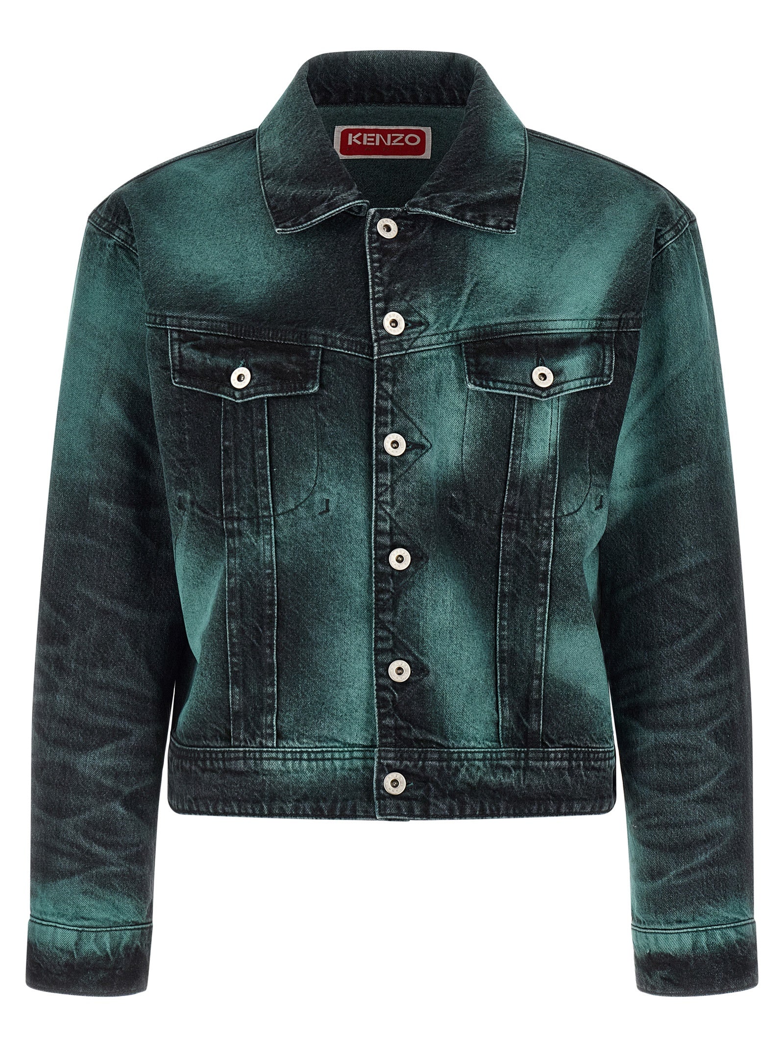 Kenzo Graue Jeansjacke aus Baumwolle
