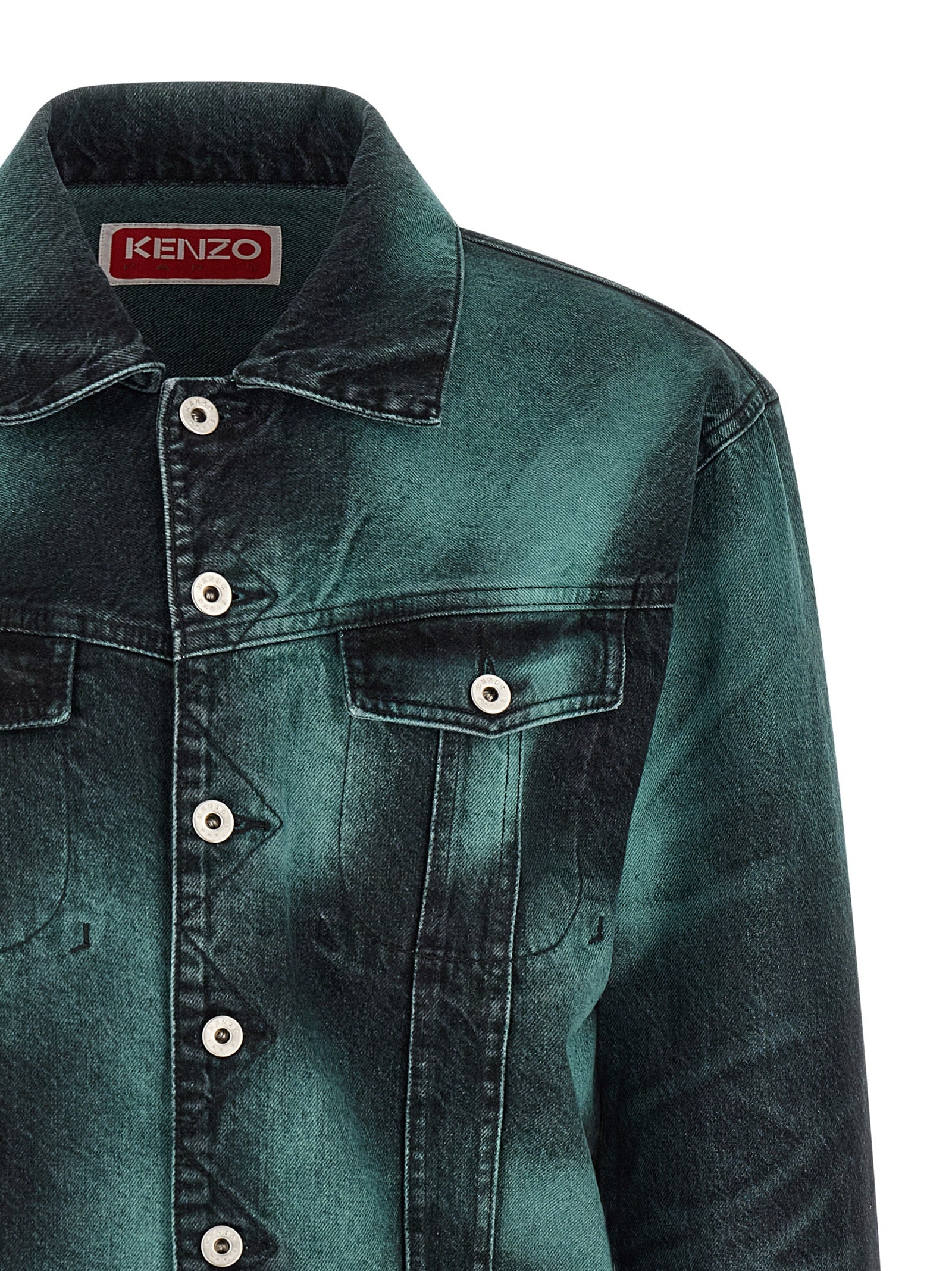 Kenzo Graue Jeansjacke aus Baumwolle