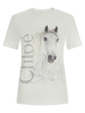 Chloé Weißes Baumwoll-T-Shirt