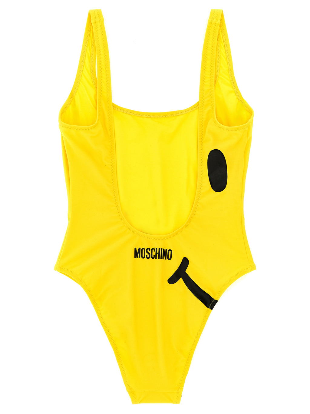 Moschino Einteiliger Badeanzug aus Bicolor-Polyamid