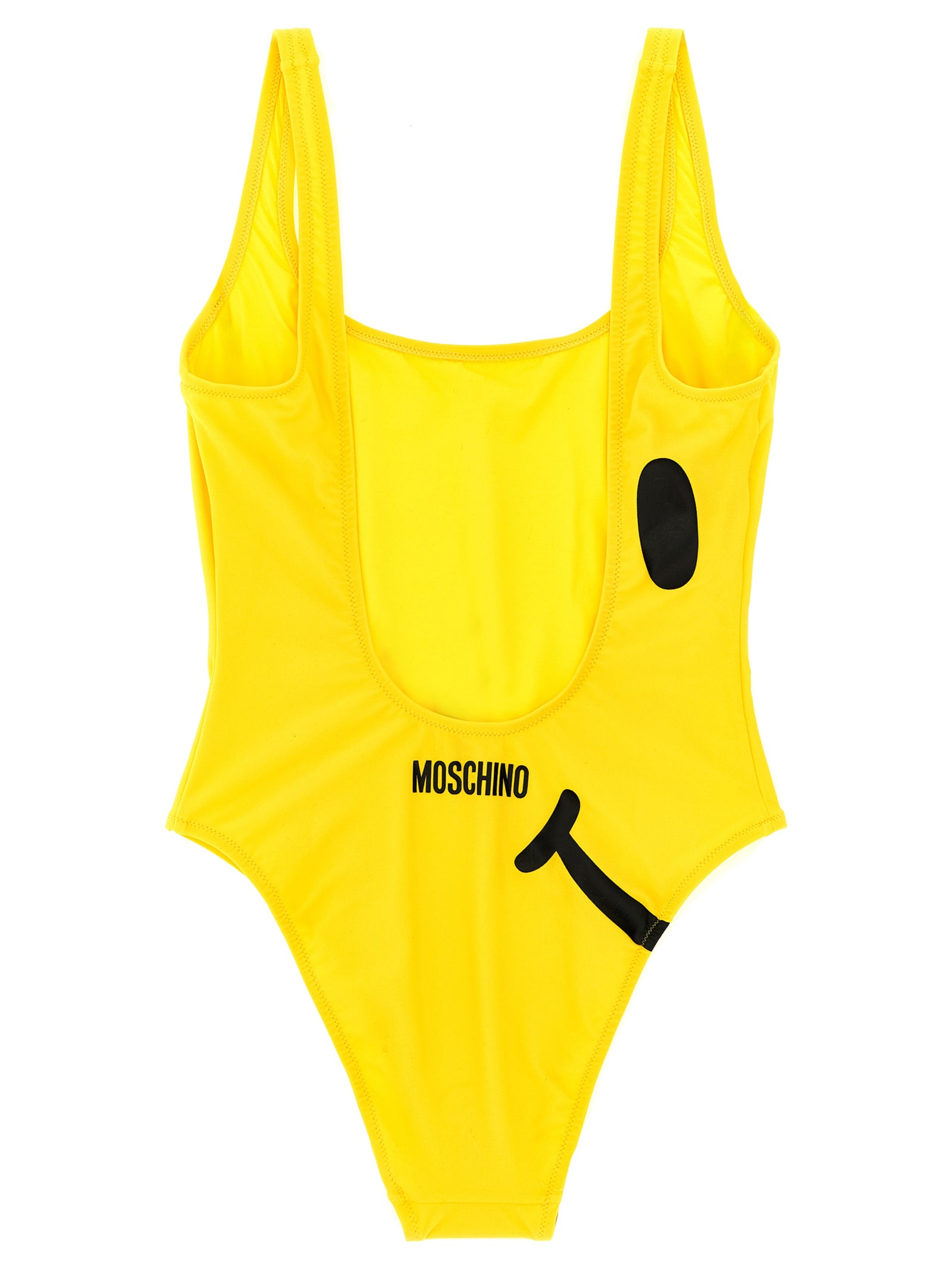 Moschino Einteiliger Badeanzug aus Bicolor-Polyamid