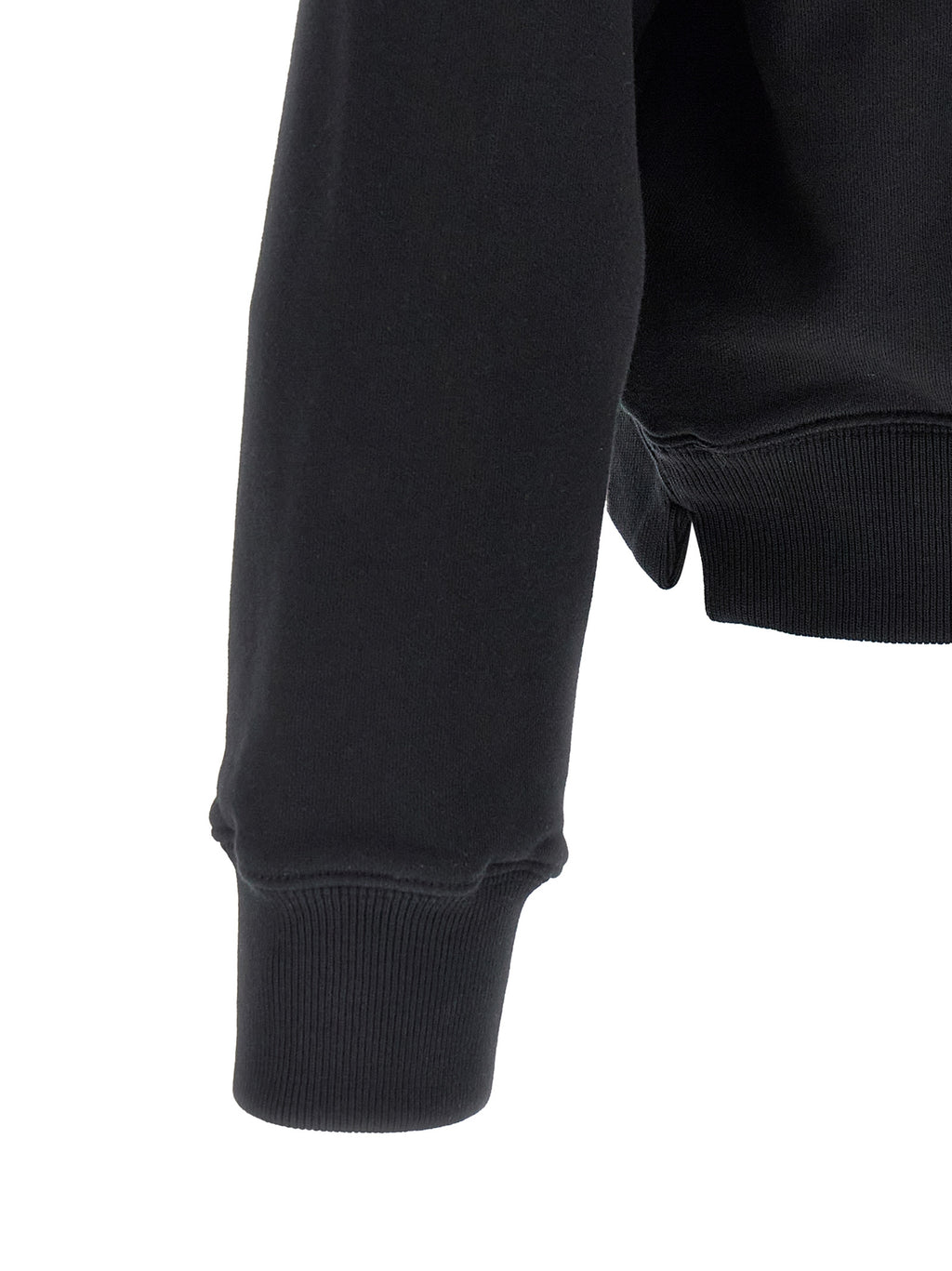 Off-White Schwarzer Baumwoll-Sweatshirt