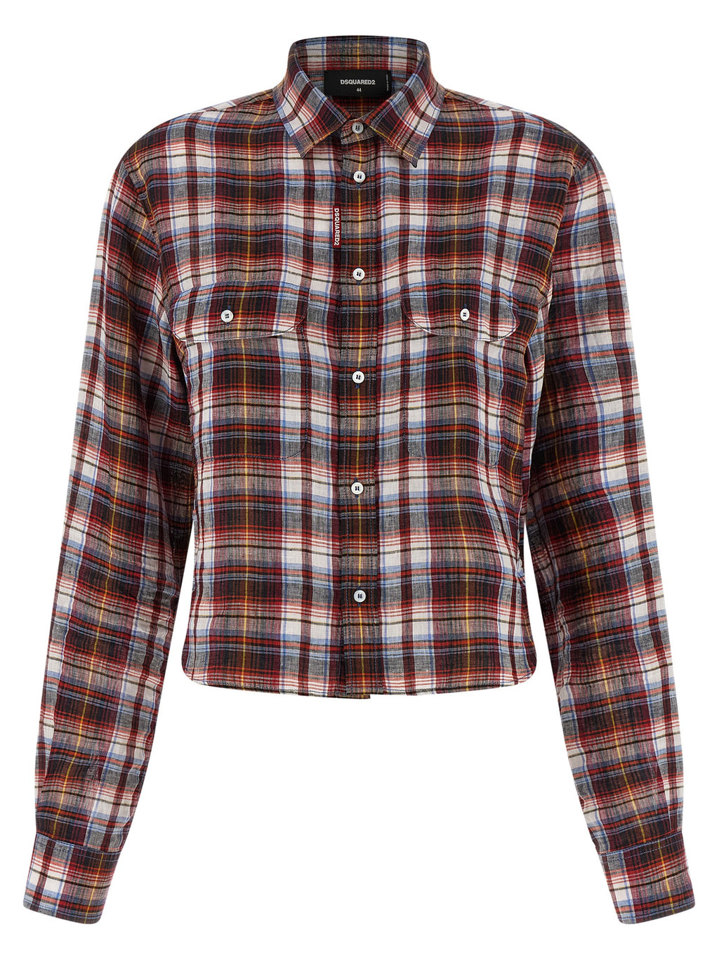 Dsquared² Mehrfarbige Leinenbluse