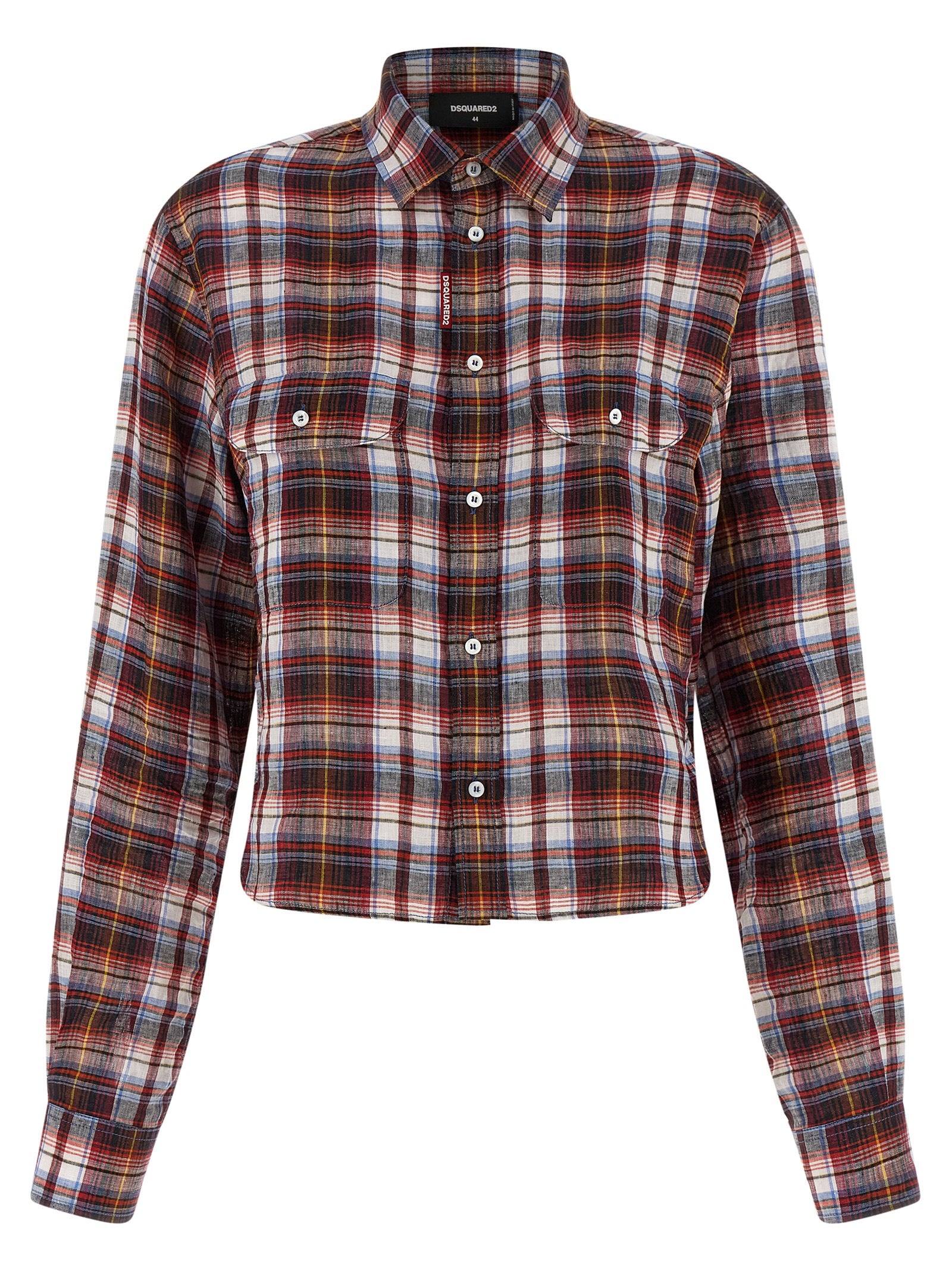 Dsquared² Mehrfarbige Leinenbluse