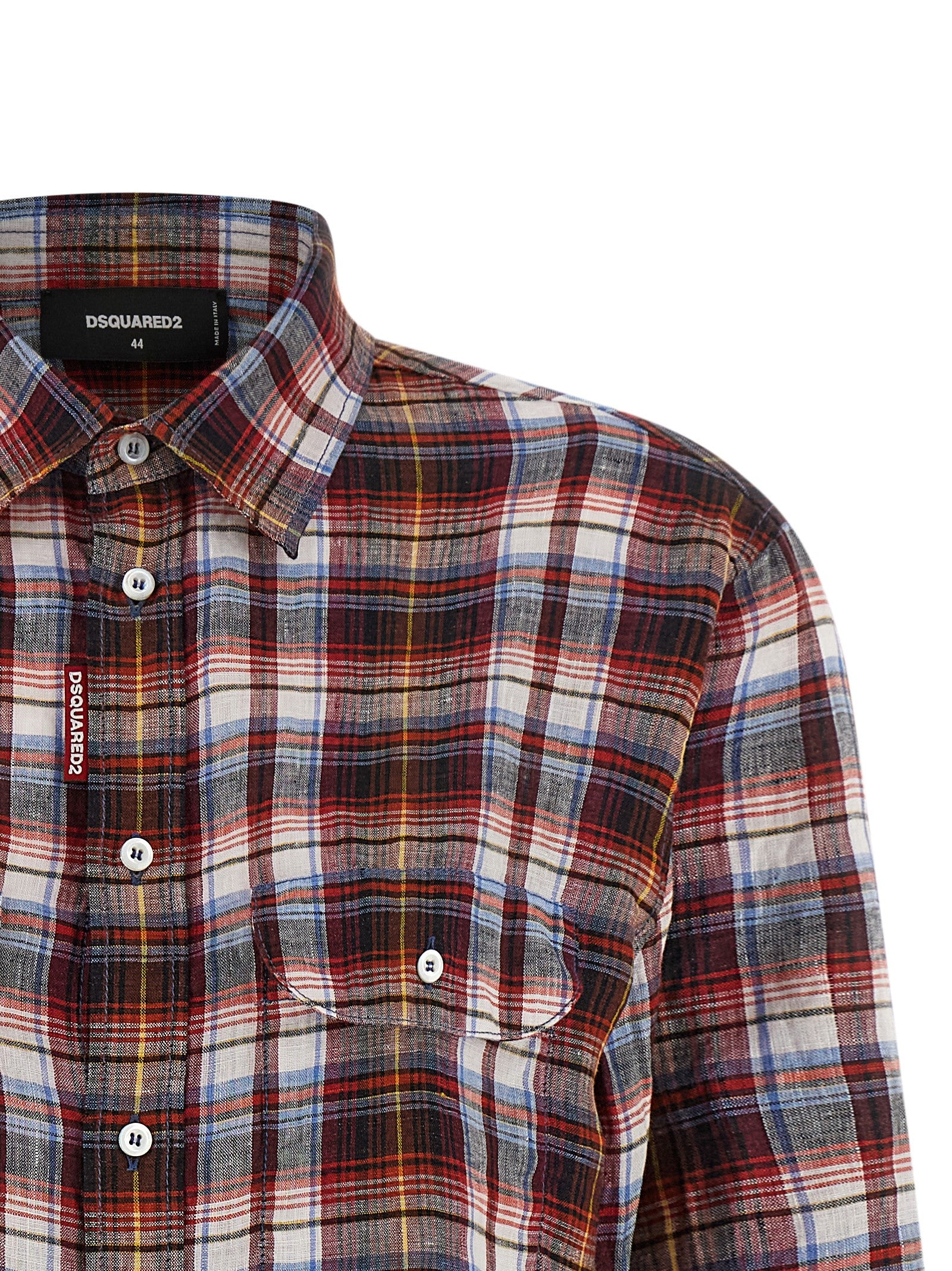 Dsquared² Mehrfarbige Leinenbluse