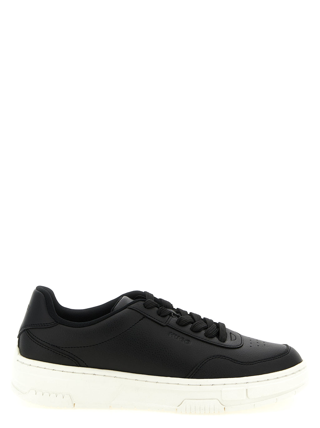 Hugo Boss Schwarze Low-Top-Sneaker aus Polyester