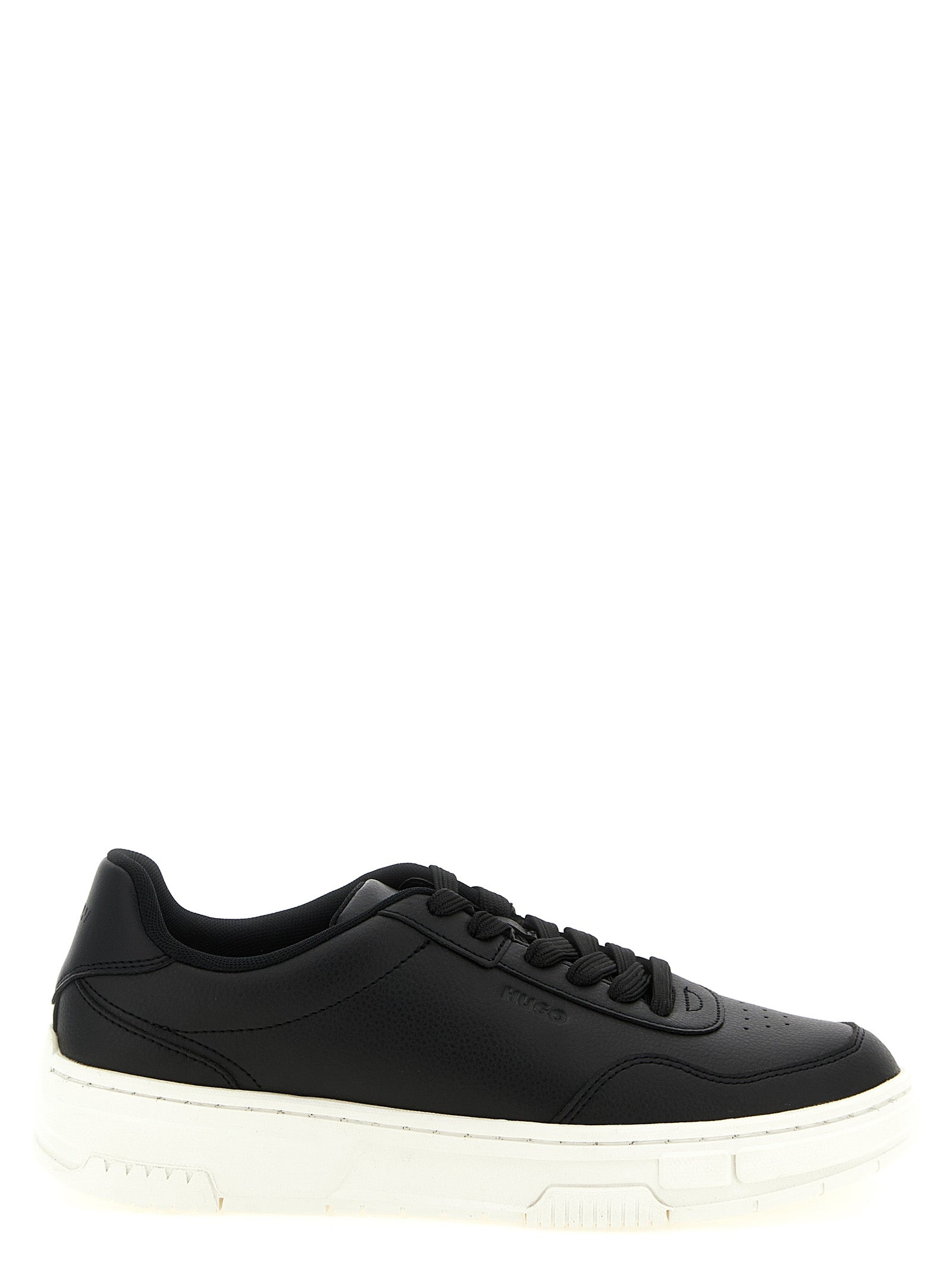 Hugo Boss Schwarze Low-Top-Sneaker aus Polyester
