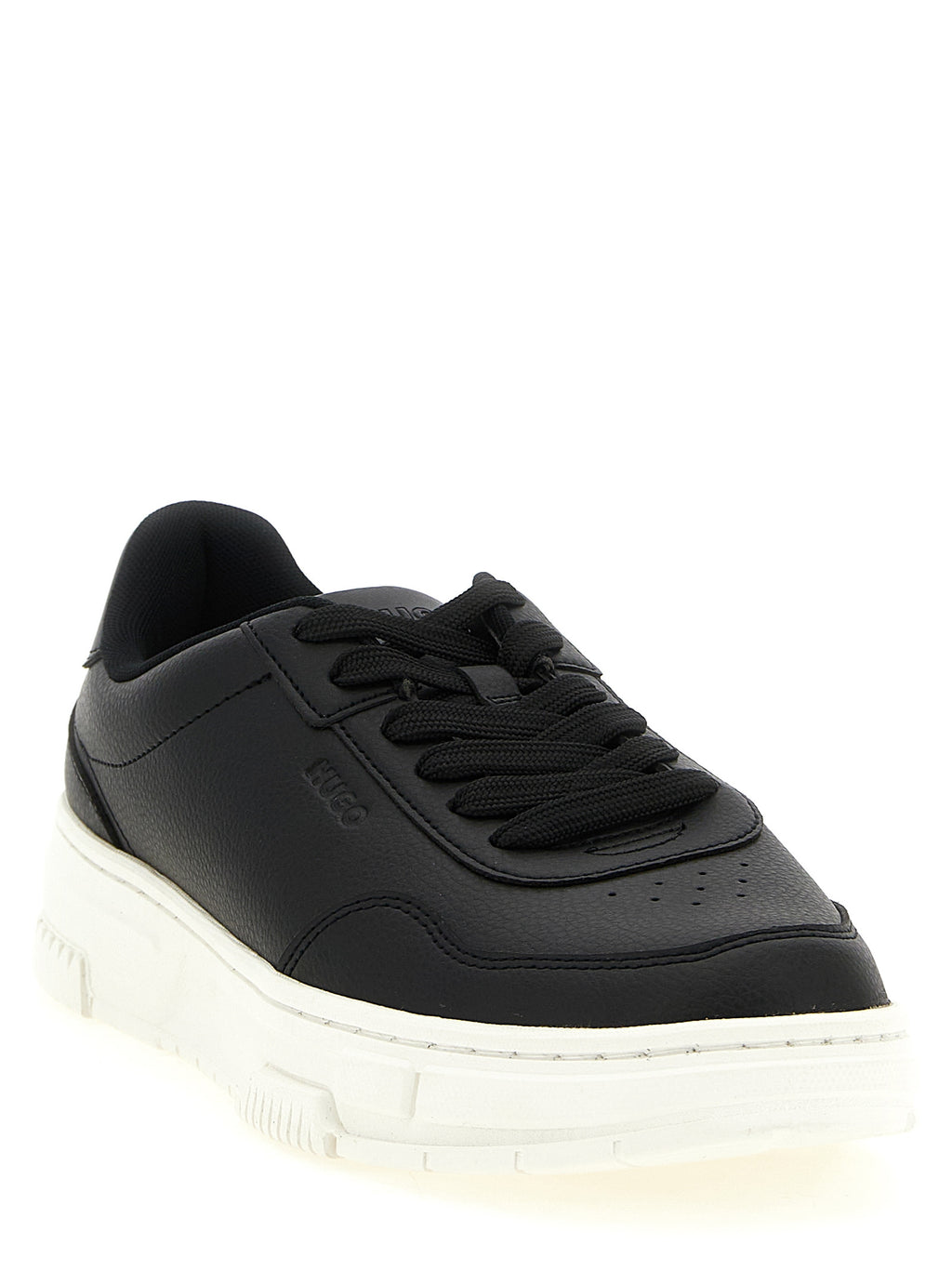 Hugo Boss Schwarze Low-Top-Sneaker aus Polyester