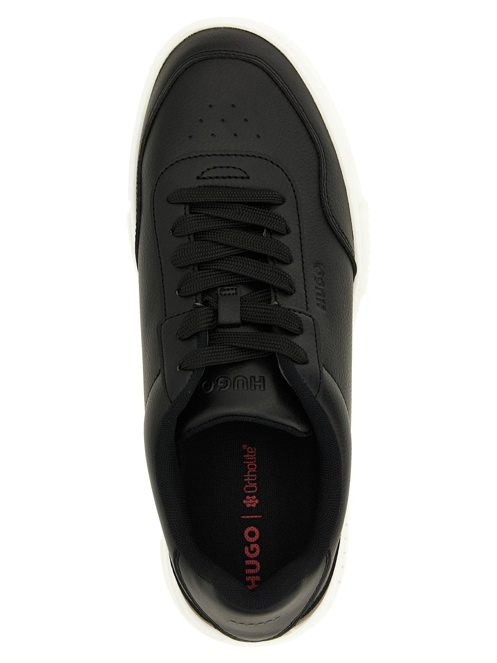 Hugo Boss Schwarze Low-Top-Sneaker aus Polyester