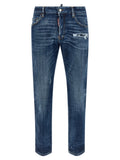 Dsquared² Blaue Baumwolljeans Denim