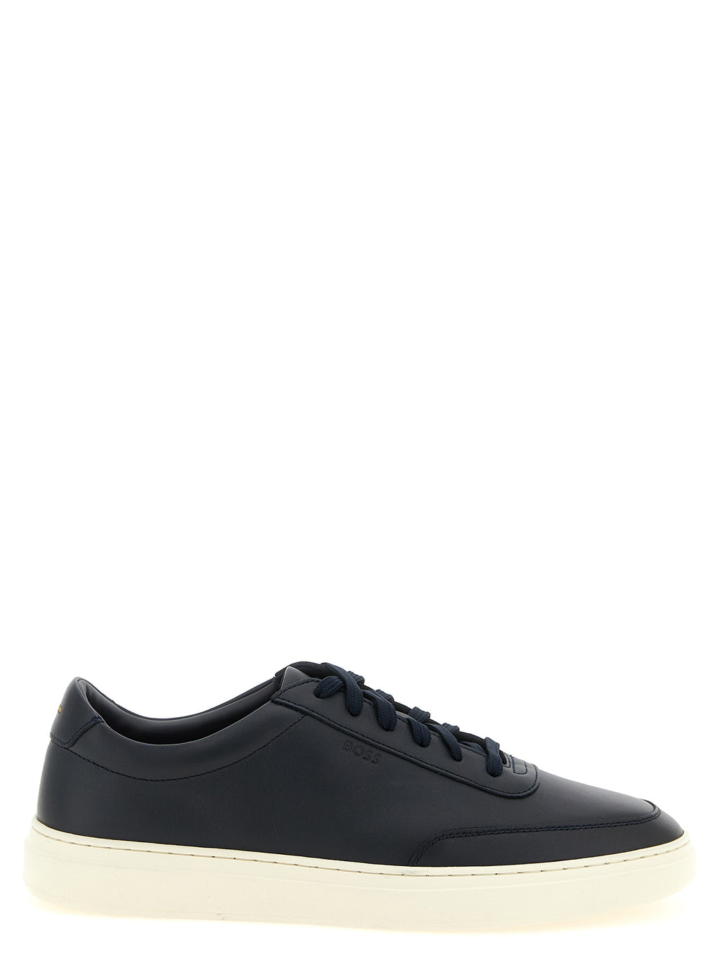 Hugo Boss Blaue Sneaker aus Rindsleder