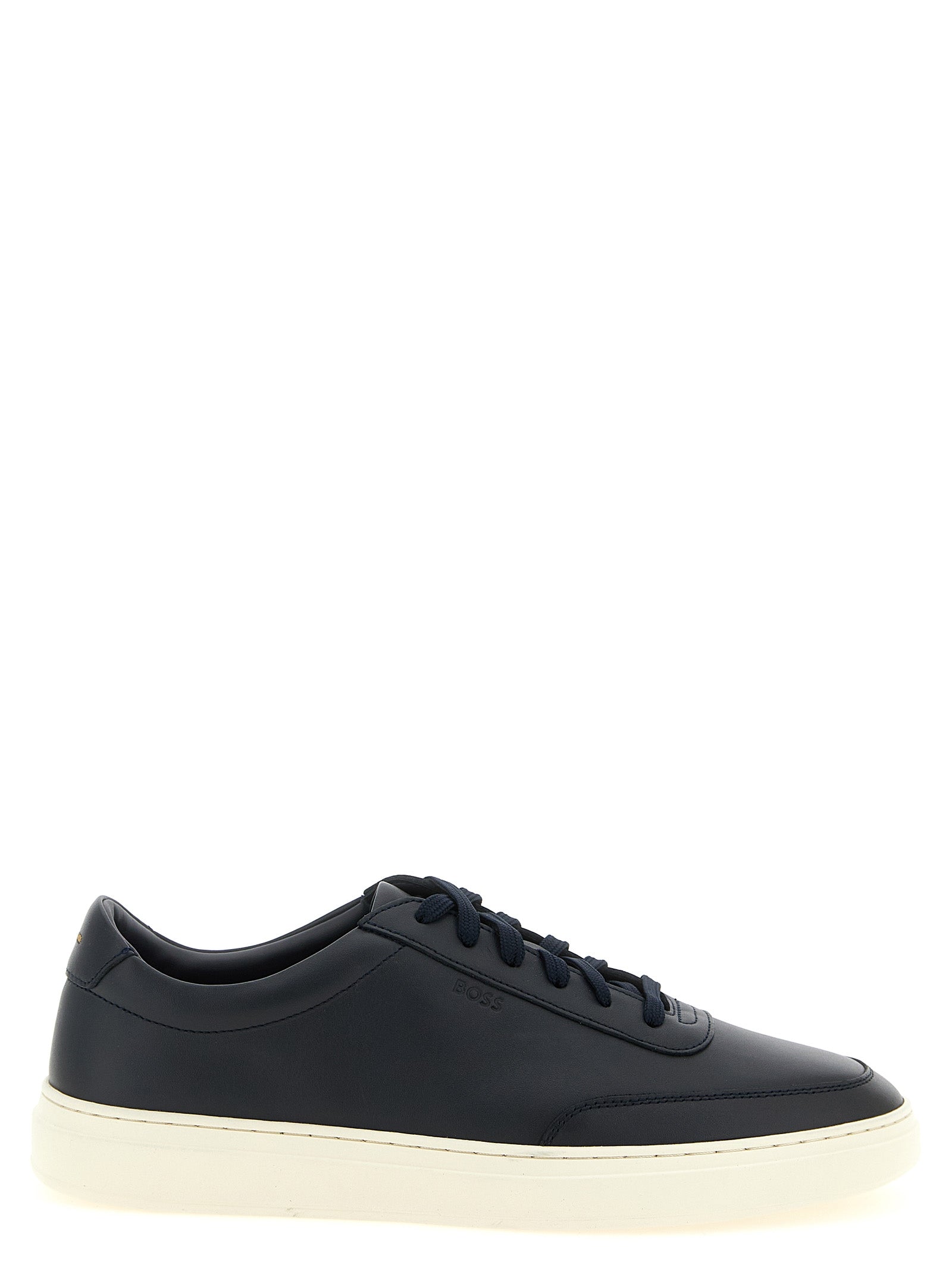 Hugo Boss Blaue Sneaker aus Rindsleder