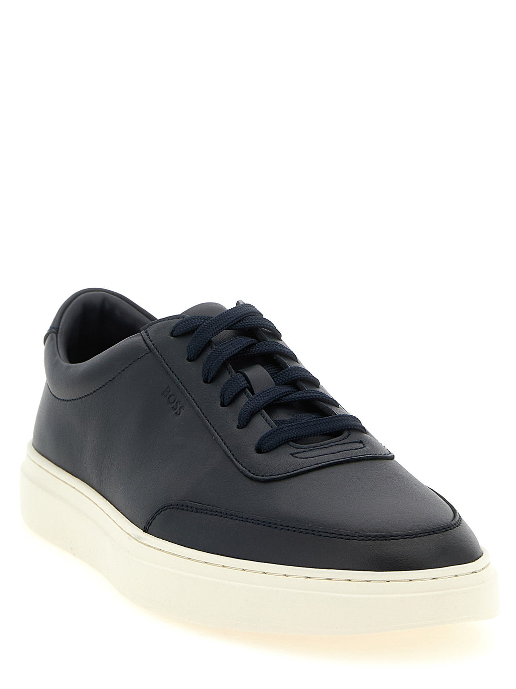 Hugo Boss Blaue Sneaker aus Rindsleder